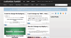 Desktop Screenshot of customizemytumblr.com