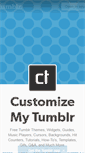 Mobile Screenshot of customizemytumblr.com